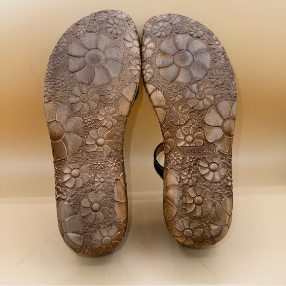 Josef Seibel Rosalie 42 Blue Leather Ankle Strap Women’s 6-6.5 (37), EUC - Picture 7 of 12